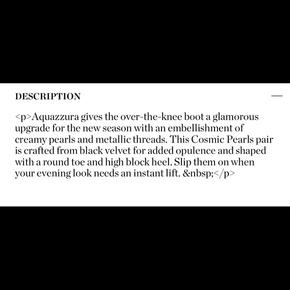 Aquazzura Cosmic Pearl 120 over the knee velvet boots - Picture 7 of 8